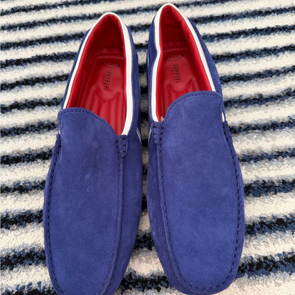 Tod\'s Blue Suede Men\'s Loafers main image 6